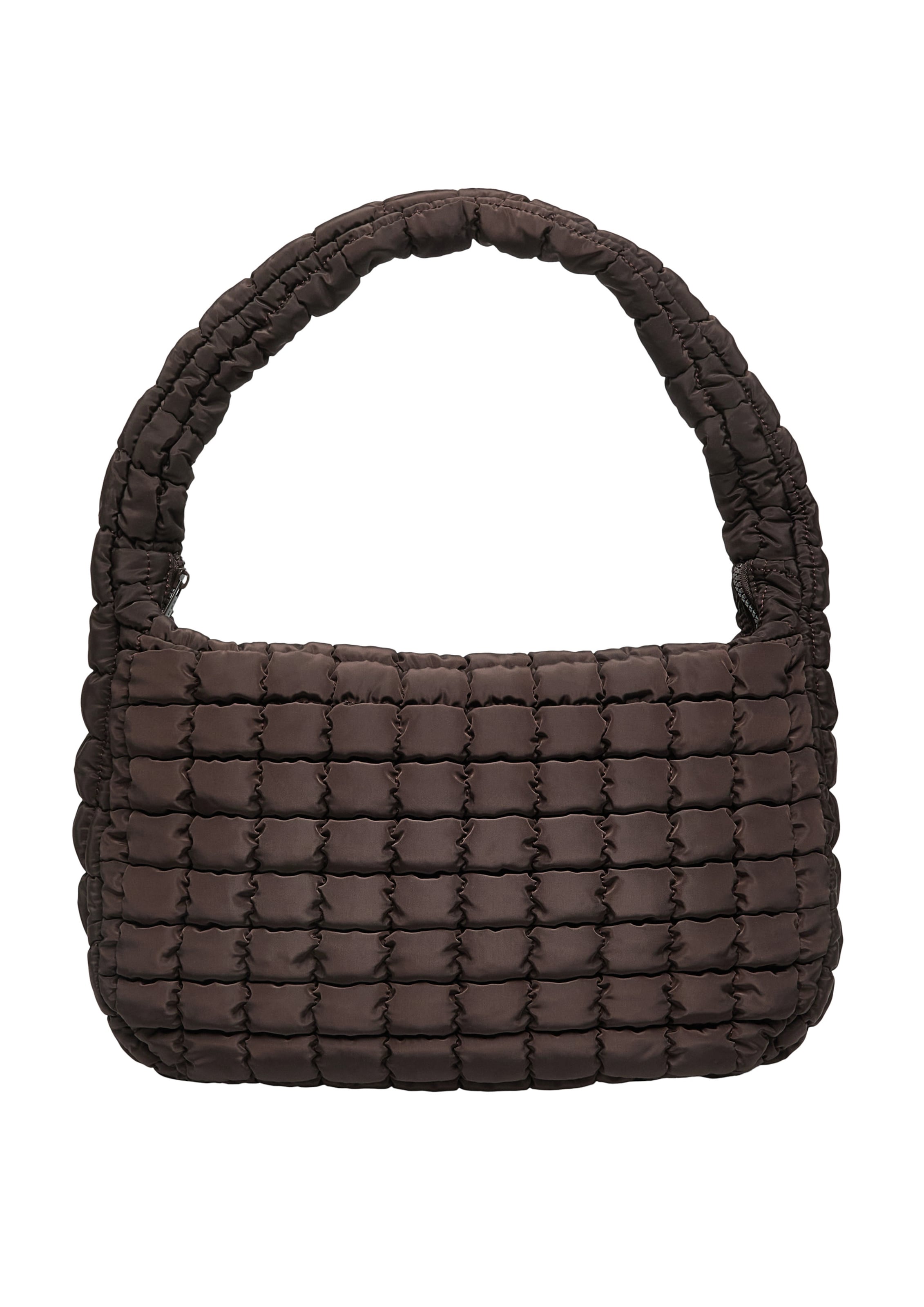 COMMA Shoulder Bag in Brown: front