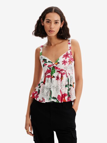 Desigual Blouse 'JOANA' in Wit: voorkant