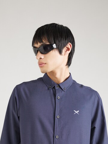 Iriedaily Regular fit Button Up Shirt 'Samuel' in Blue