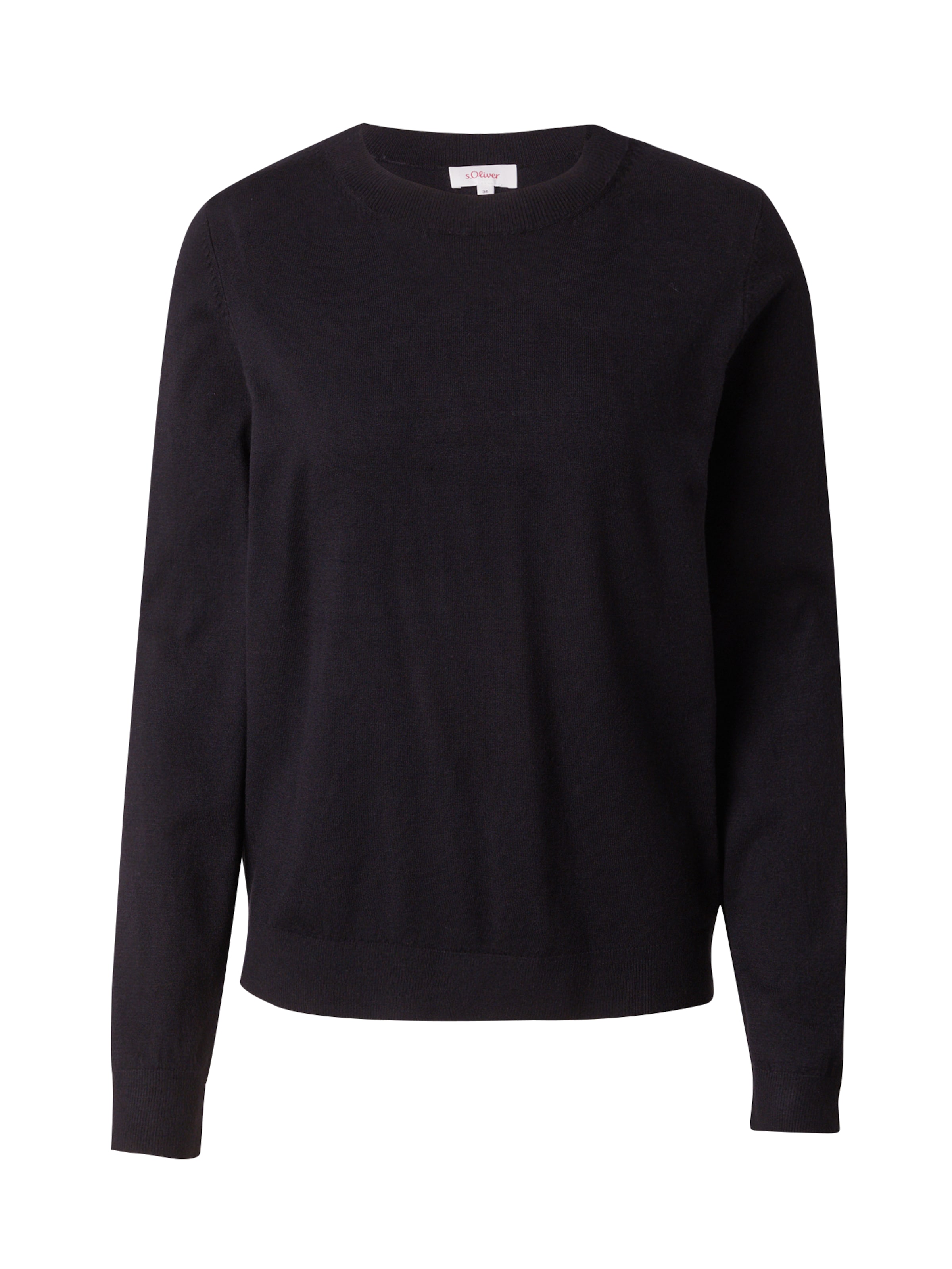 s.Oliver Pullover in Schwarz: Vorderseite