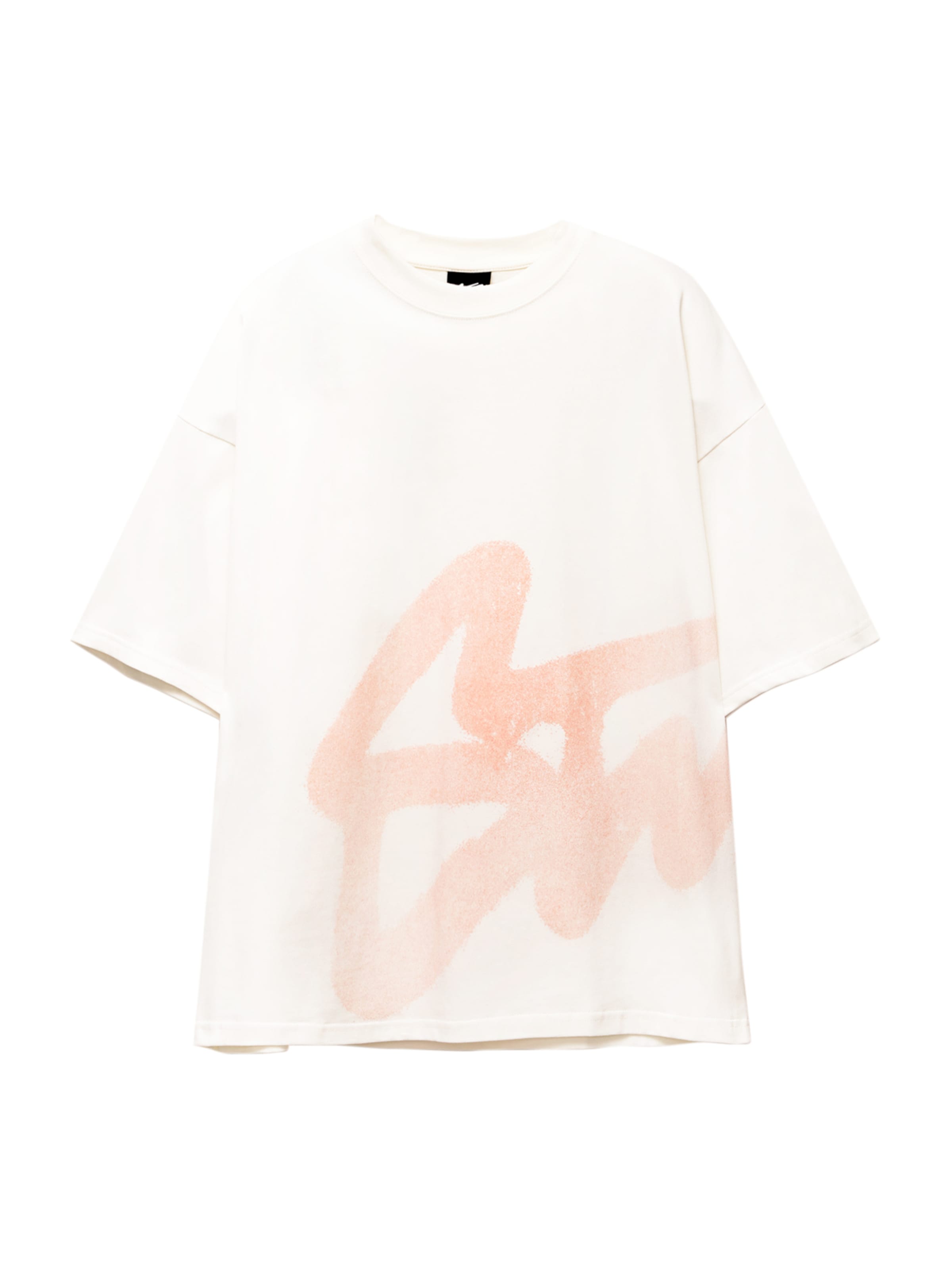 Pull&Bear T-shirt 'STWD' i persika / off-white, Produktvy