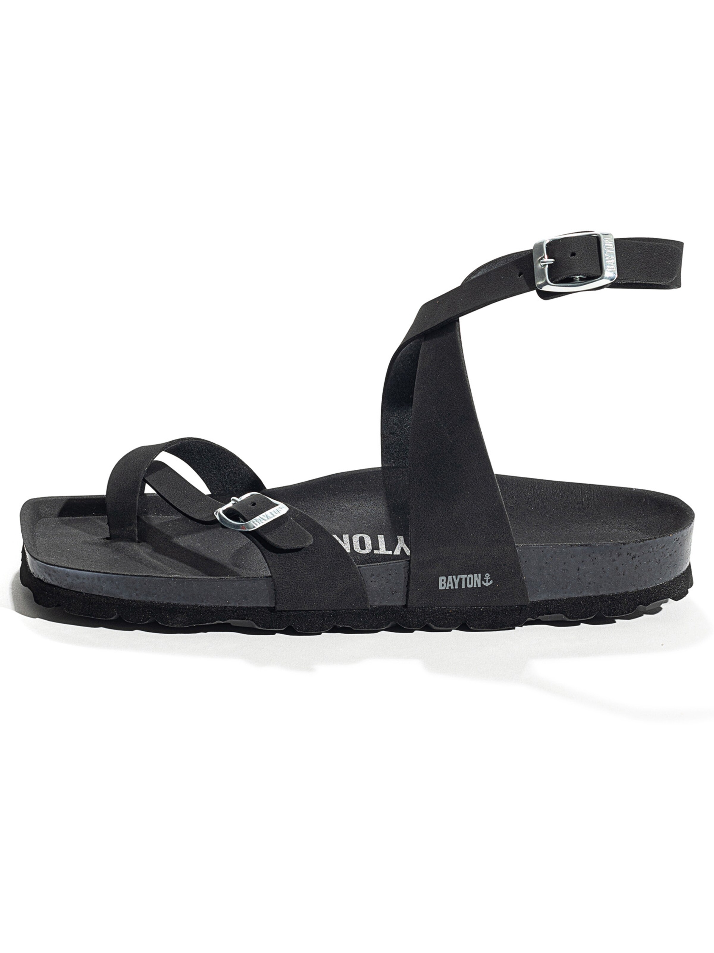 Sandale cu baretă 'SWAN' de la Bayton pe negru: față