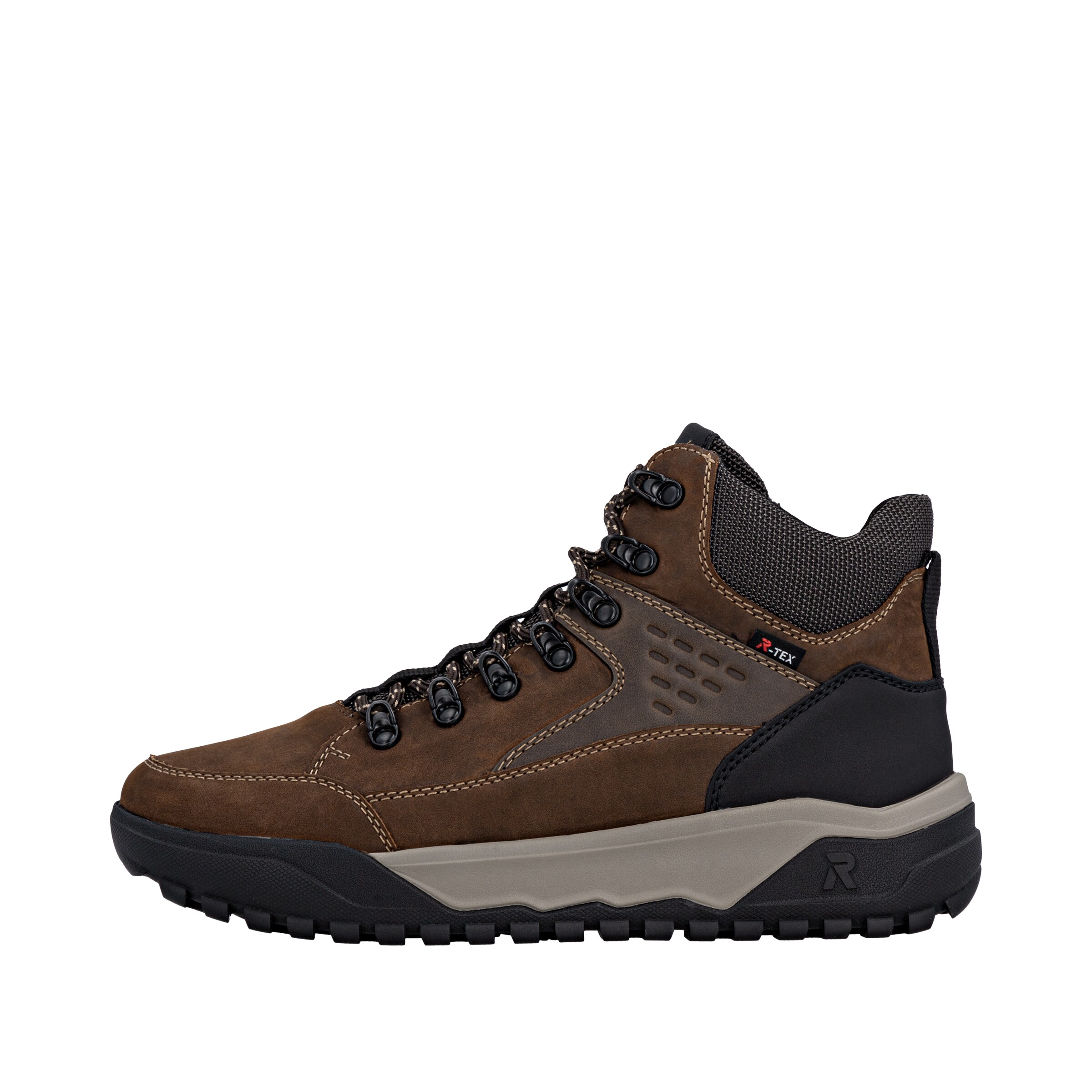 Stivale stringato 'U1570' di Rieker in marrone