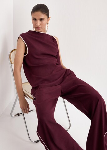 MANGO Regular Pants 'Sun' in Red