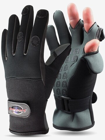normani Full Finger Gloves 'Catcher' in Black