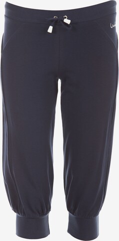 Effilé Pantalon de sport 'WBE5' Winshape en bleu : devant