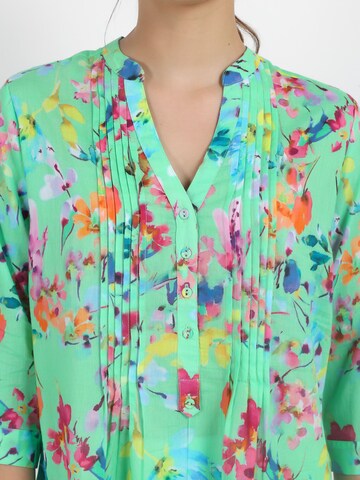 VICCI Germany Bluse mit Tunikaausschnitt in Grün
