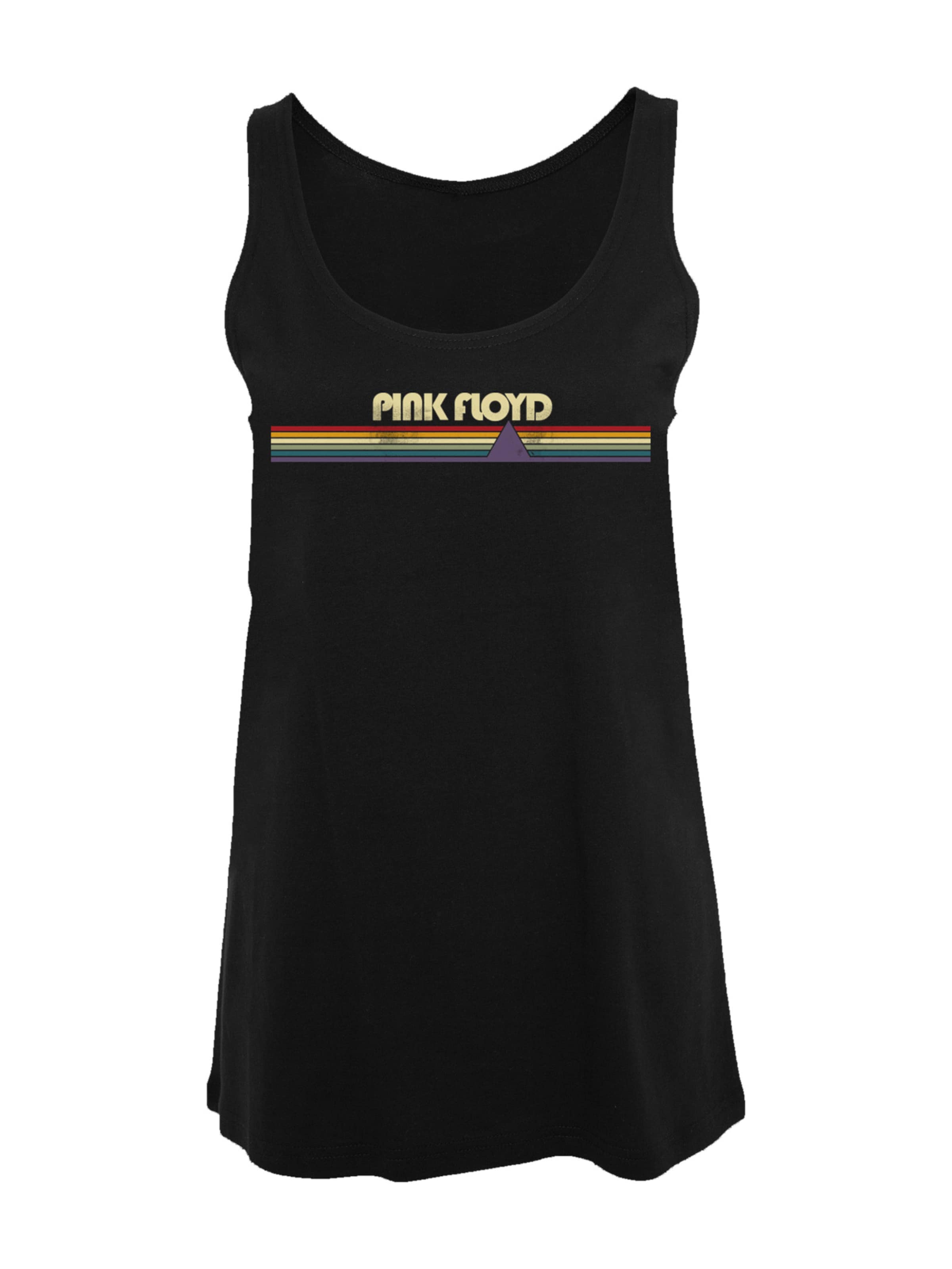 F4NT4STIC Shirt 'Pink Floyd' in Zwart: voorkant