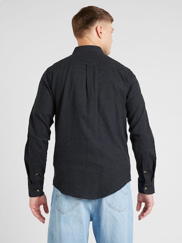 BLEND جينز مضبوط قميص 'Burley' بلون أسود