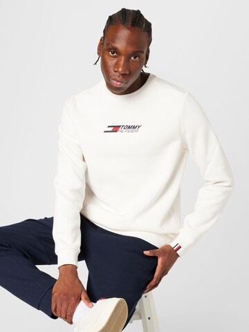 Tommy Hilfiger Sport Athletic Sweatshirt in White: front