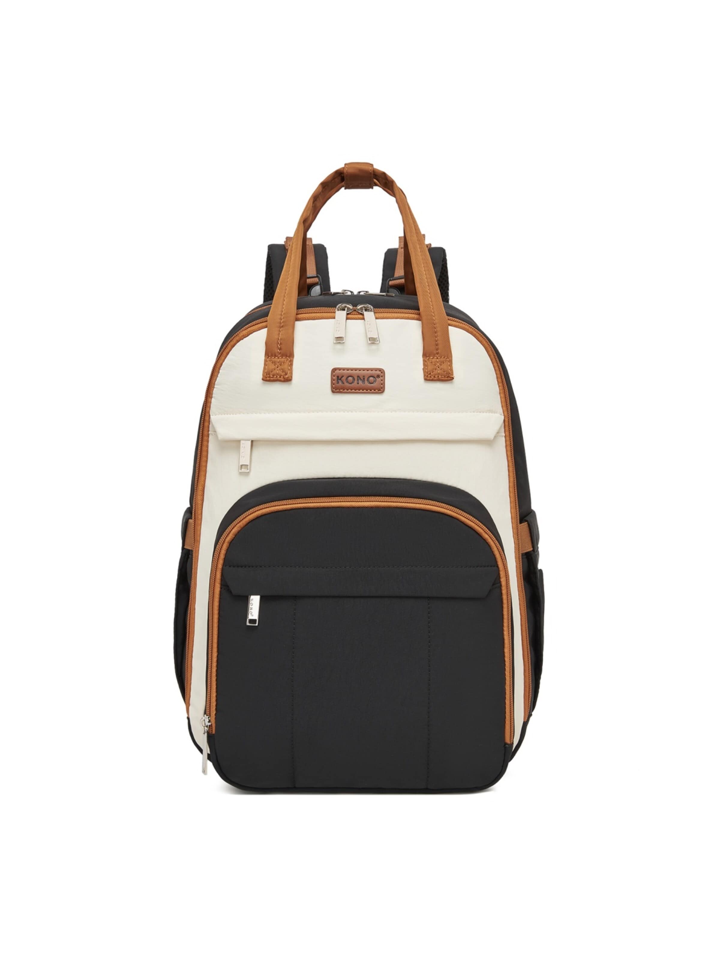 Kono Backpack in Beige: front