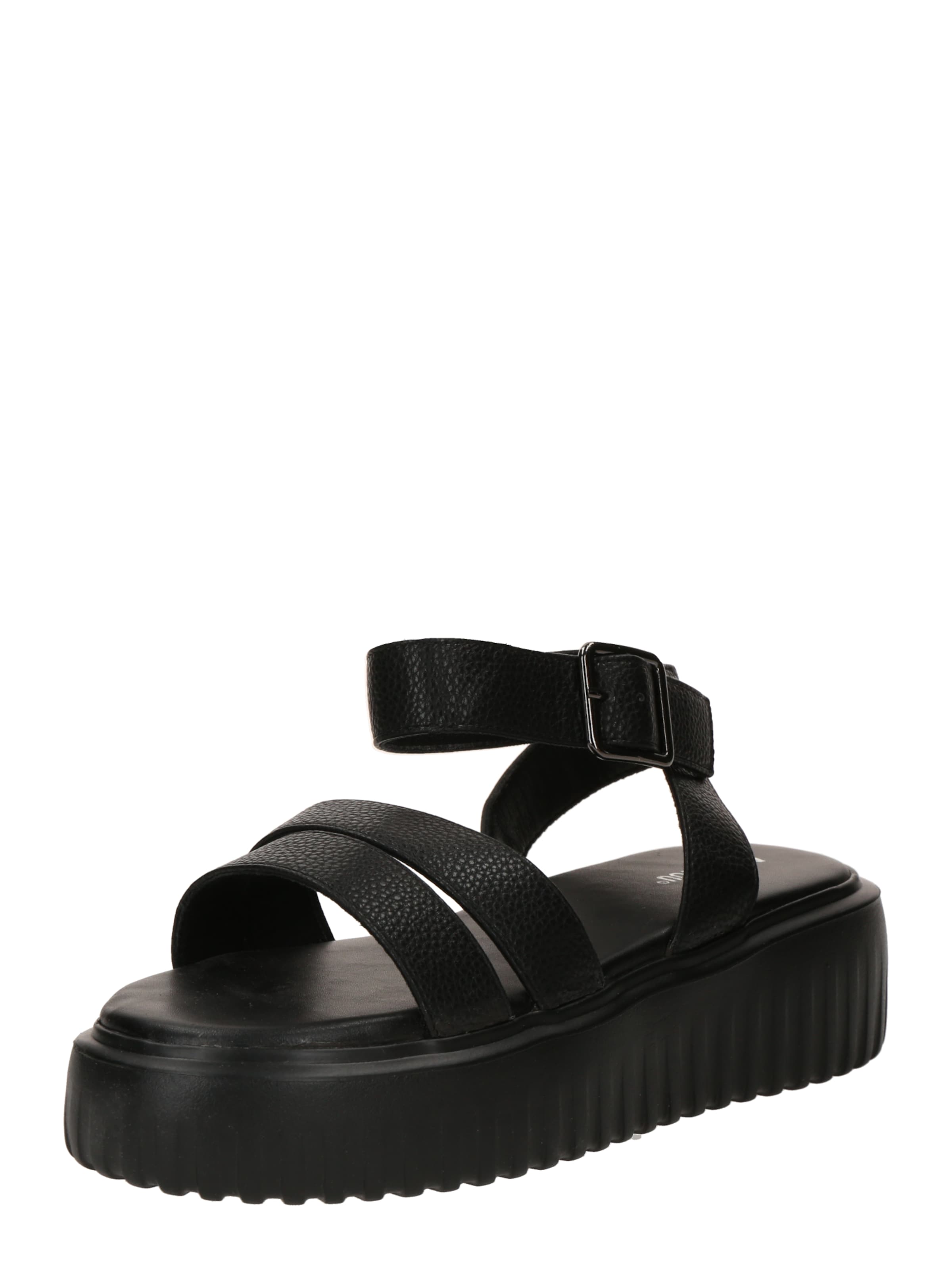 Sandales à lanières 'Lydia' ABOUT YOU en noir : devant