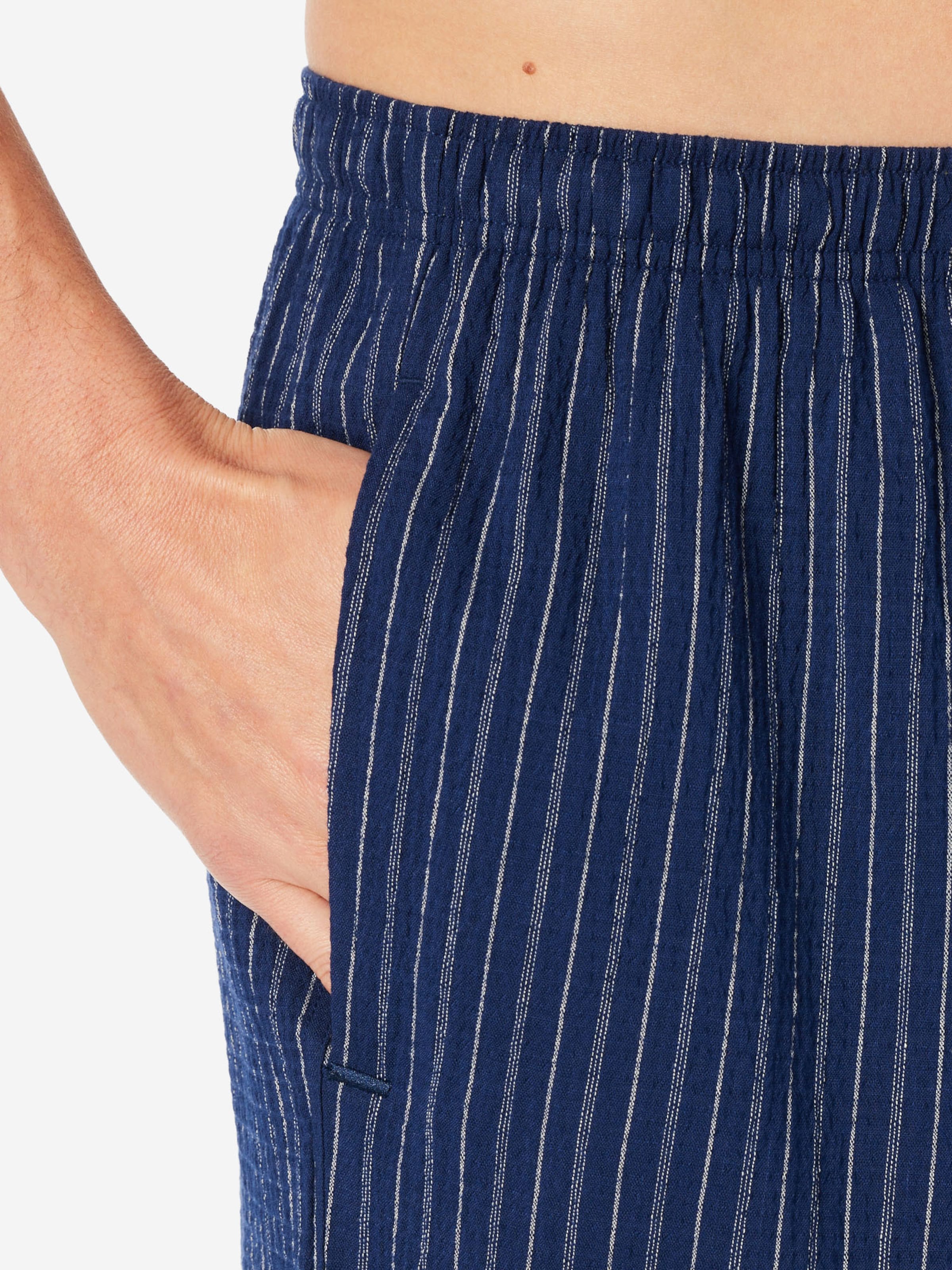 SCHIESSER Pyjamashorts ' Mix & Relax ' in Blau