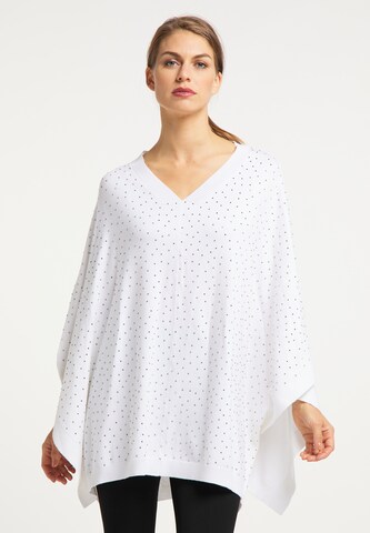 usha BLACK LABEL Poncho in Weiß: predná strana