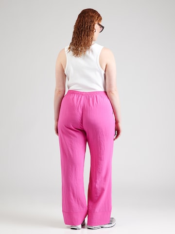 ONLY Carmakoma Wide leg Trousers 'CARTAMI' in Pink