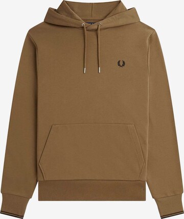 Fred Perry Sweatshirt in Bruin: voorkant