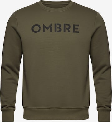Ombre Sweatshirt 'B1711' in Green: front
