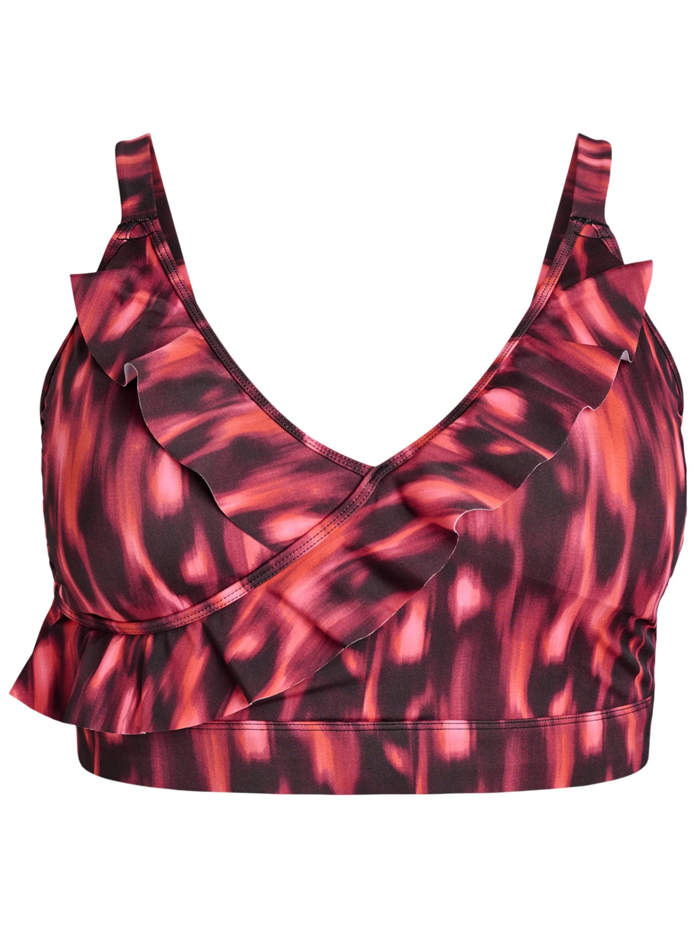 Swim by Zizzi Bustier Bikini zgornji del 'Skatrin' | vijolična barva: sprednja stran