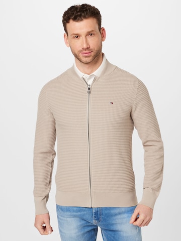 TOMMY HILFIGER Knit cardigan in Grey: front