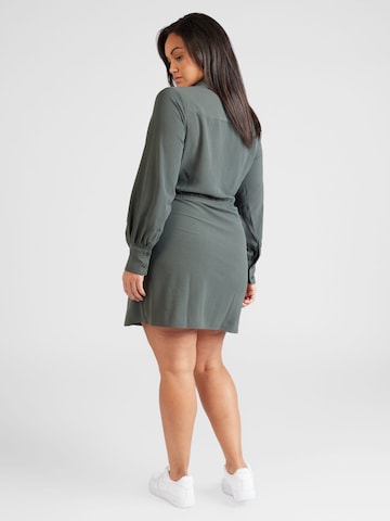 ABOUT YOU Curvy Shirt Dress 'Ivana' in Green