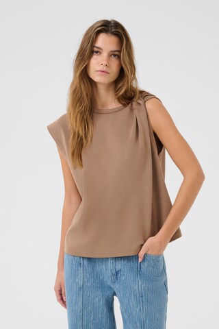 KAREN BY SIMONSEN Bluse 'Meko' in Beige: Vorderseite