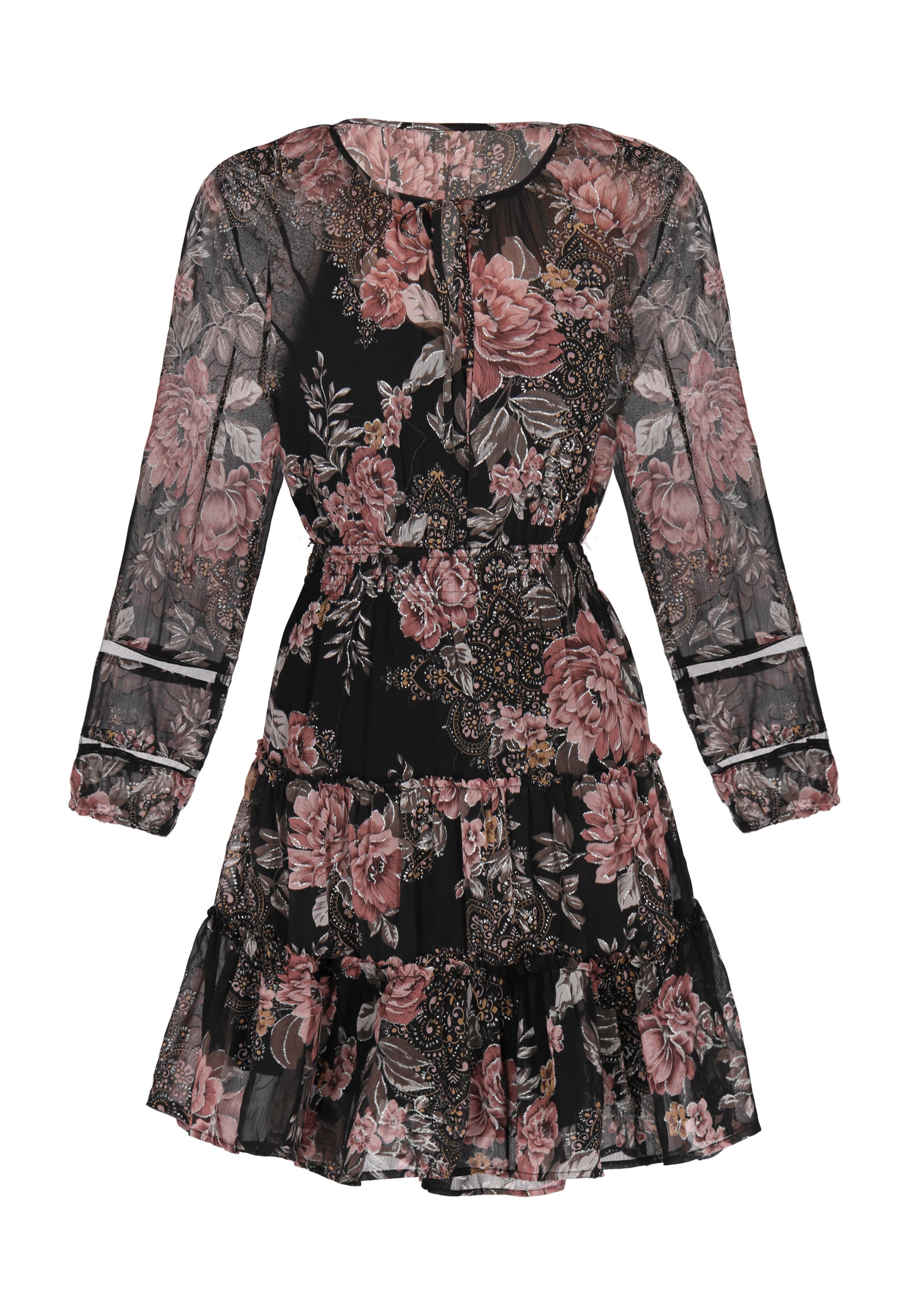 faina Dress in Black: front