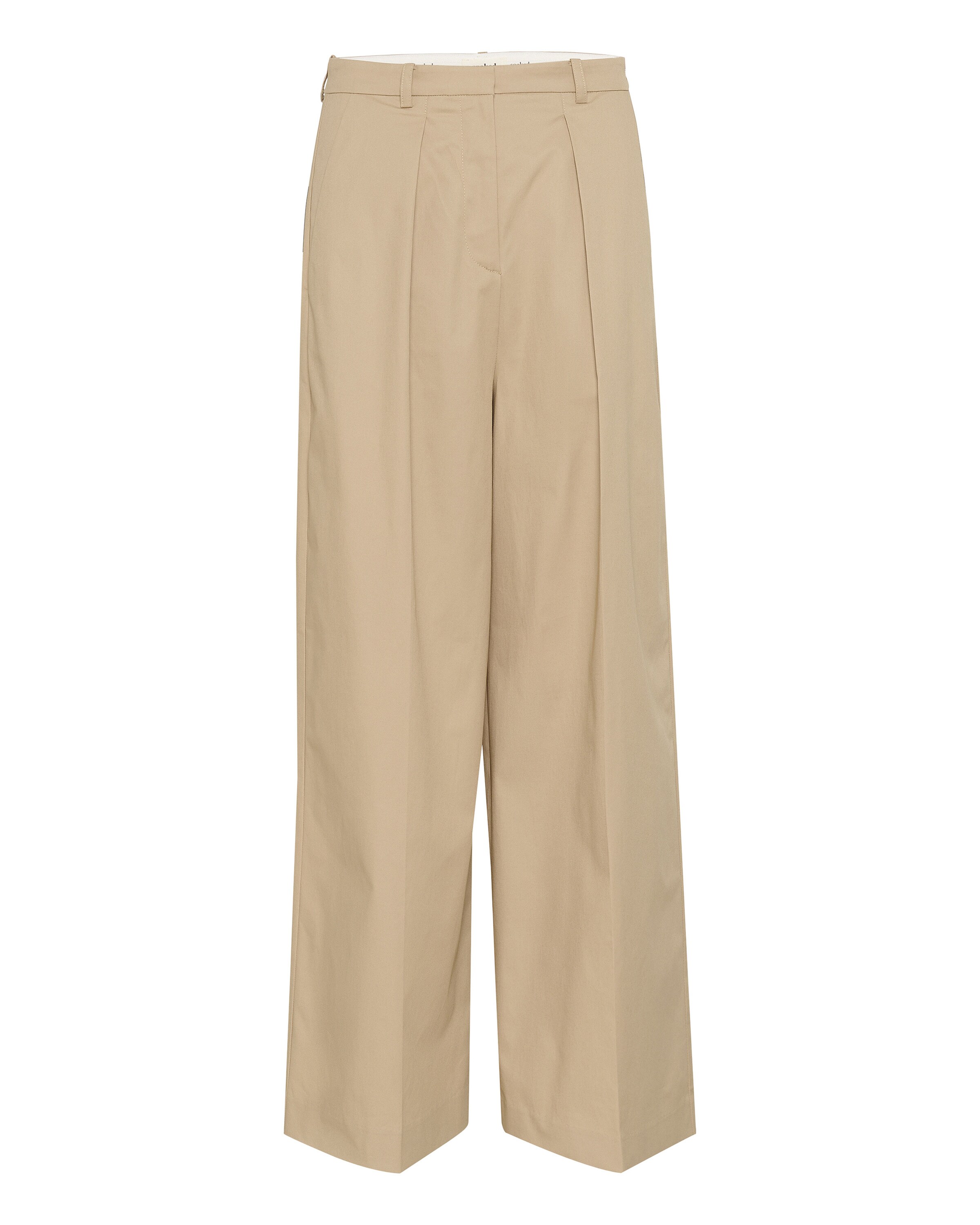 Regular Pantalon à pince 'Malo' SOAKED IN LUXURY en beige : devant