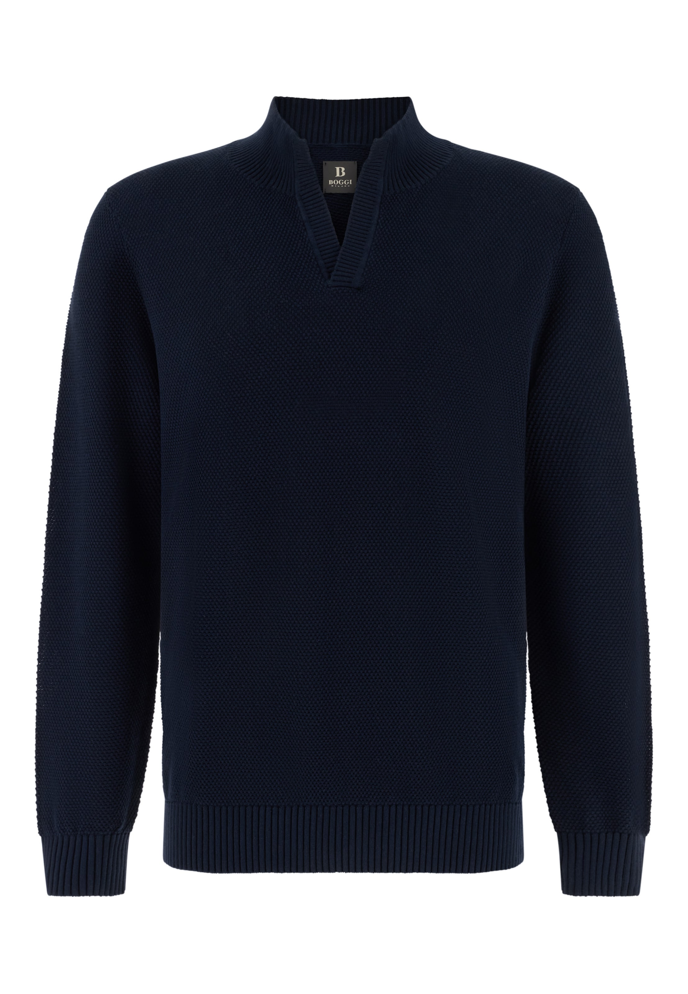 Pull-over Boggi Milano en bleu : devant