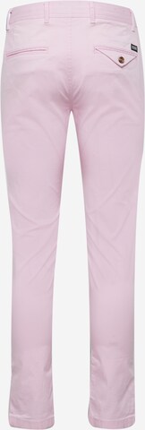 SCOTCH & SODA Slimfit Chinobukse i rosa