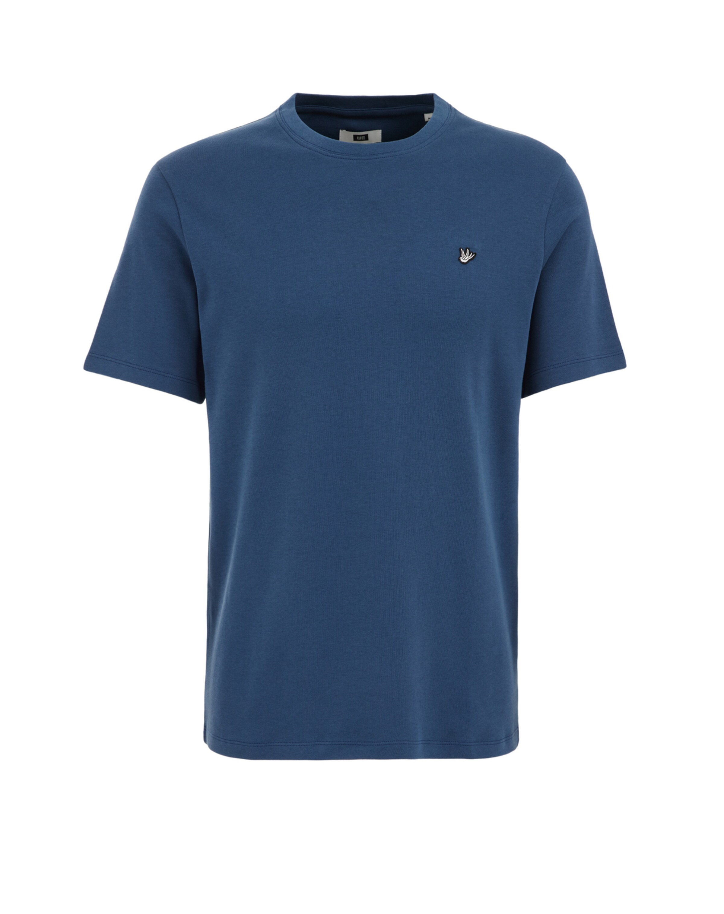 WE Fashion Μπλουζάκι σε σκούρο μπλε / λευκό, Άποψη προϊόντος