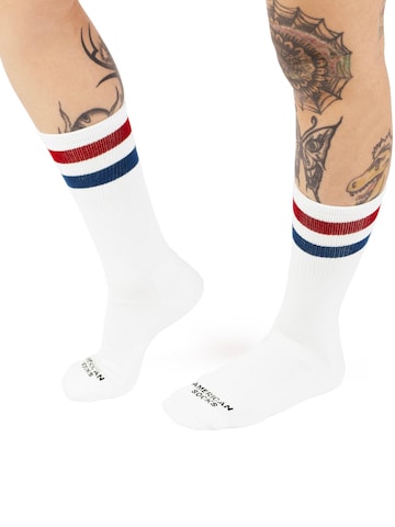 Chaussettes 'Delorean' American Socks en blanc