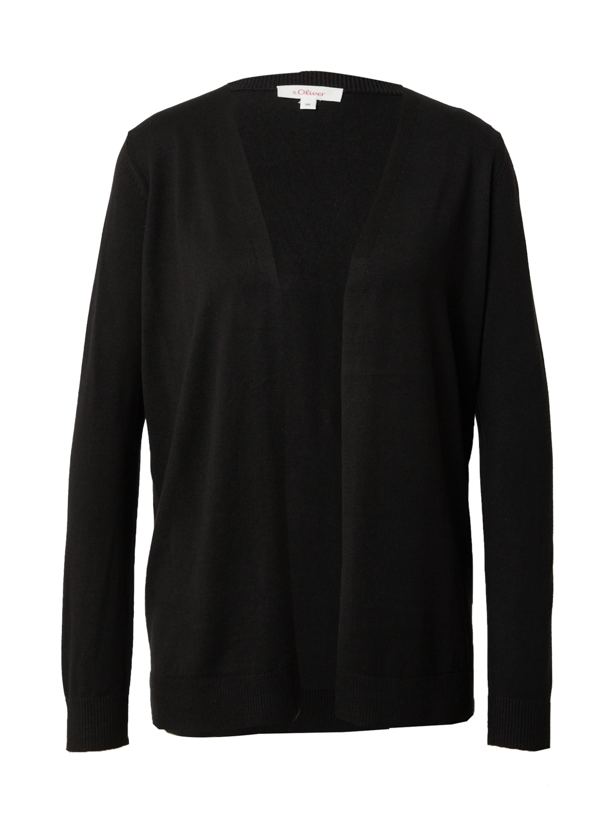 Cardigan s.Oliver en noir : devant