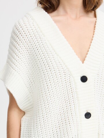 b.young Gebreid vest 'BYOtinka' in Wit
