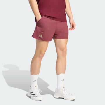 ADIDAS PERFORMANCE - Regular Calças de desporto em vermelho: frente