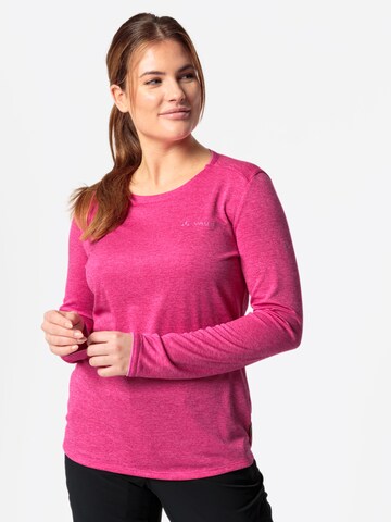 VAUDE Functioneel shirt 'Essential' in Roze: voorkant