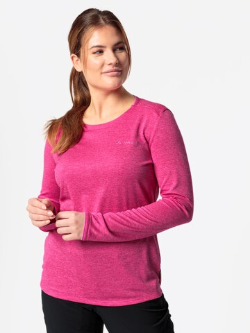 VAUDE Funktionsshirt 'Essential' in Pink: predná strana