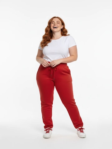 Shape Of You Regular Broek in Rood: voorkant