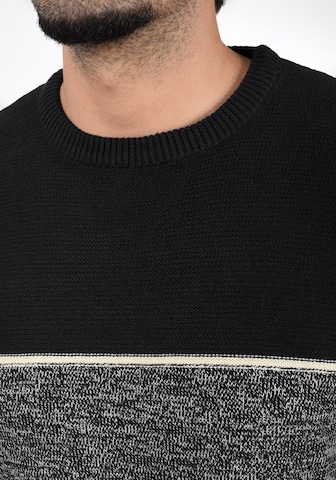 INDICODE JEANS Strickpullover 'Lynn' in Schwarz