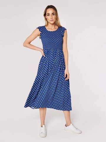 Apricot Dress in Blue: front