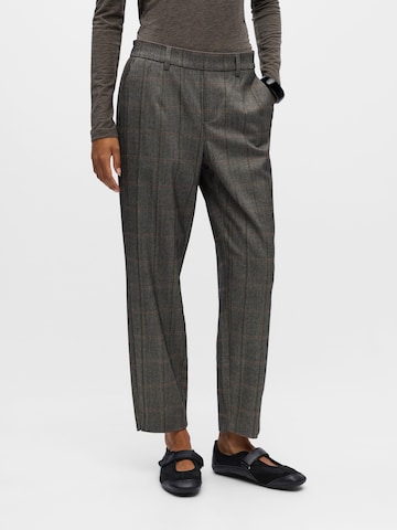 OBJECT Tapered Pants 'OBJLISA' in Grey: front
