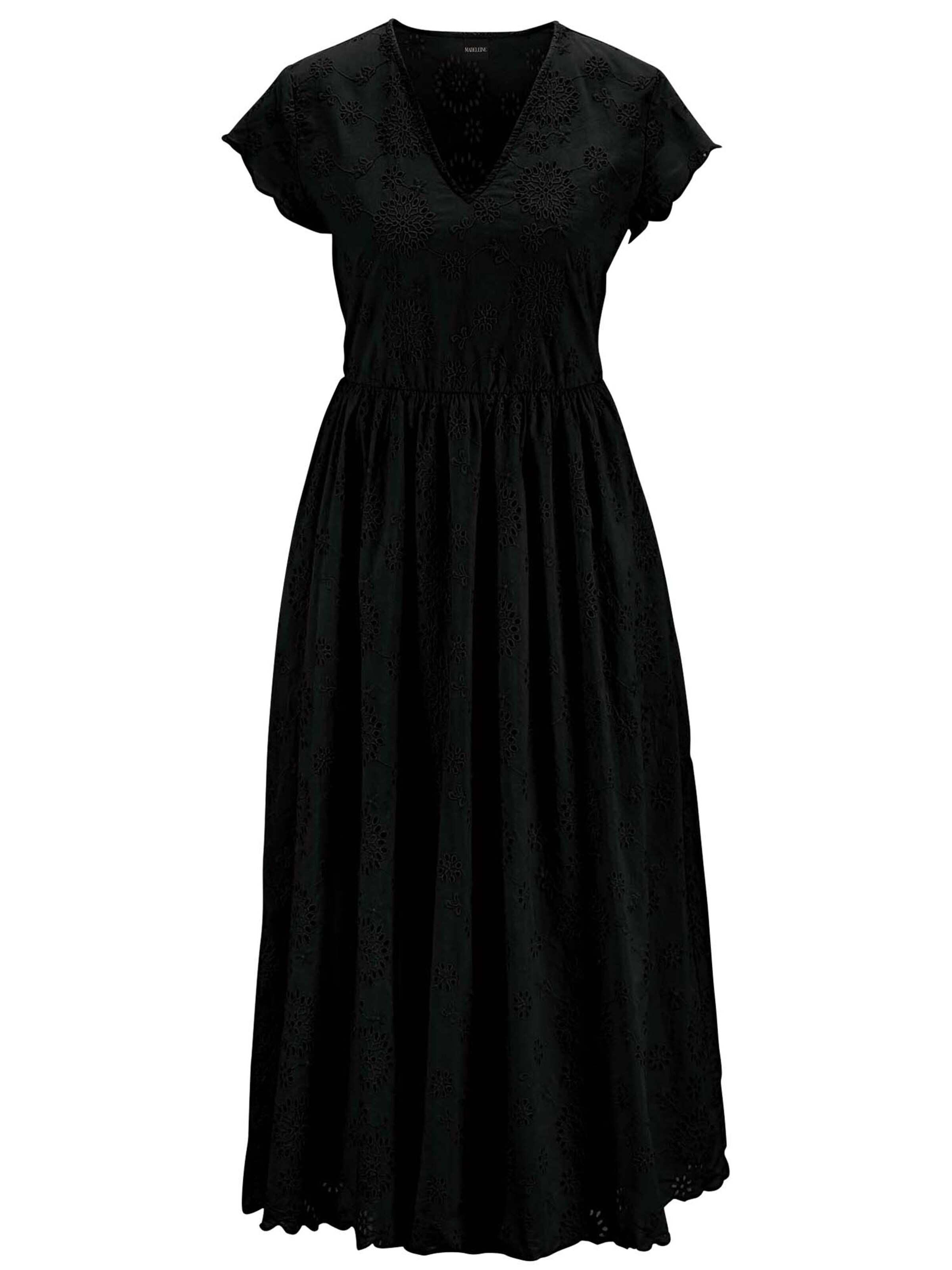 MADELEINE Summer dress in Black: front