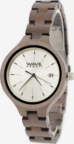 Wave Hawaii Holz-Armbanduhr ' Grauer Ahorn ' in Beige: predná strana