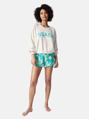 PJ Salvage Pajama shirt 'Tahitian Tropics' in Beige