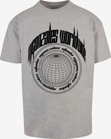 MJ Gonzales Oversized Shirt 'Worldwide' in Grey: front