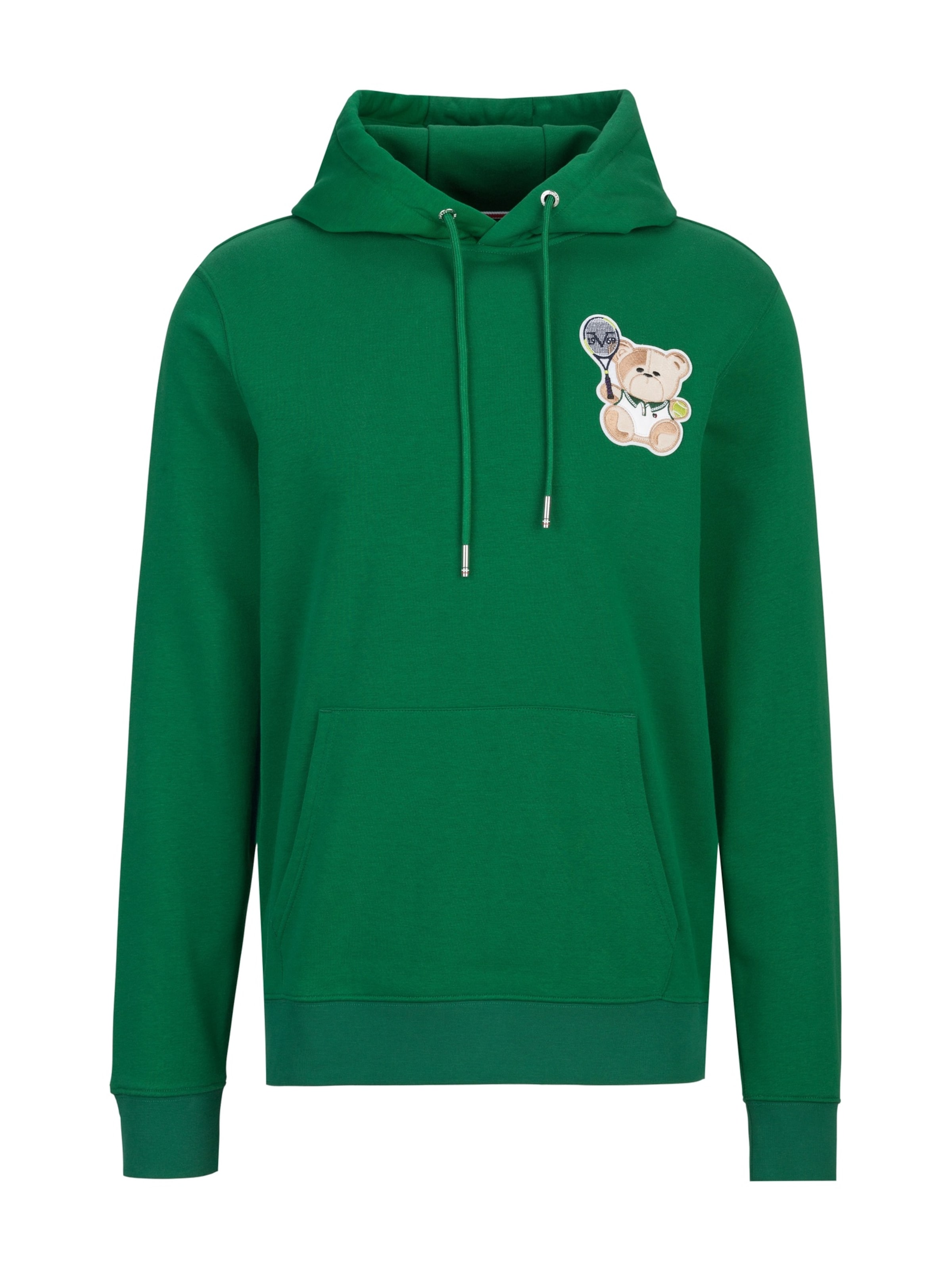 19V69 ITALIA Sweatshirt 'Matteo Tennis 3' in Green: front