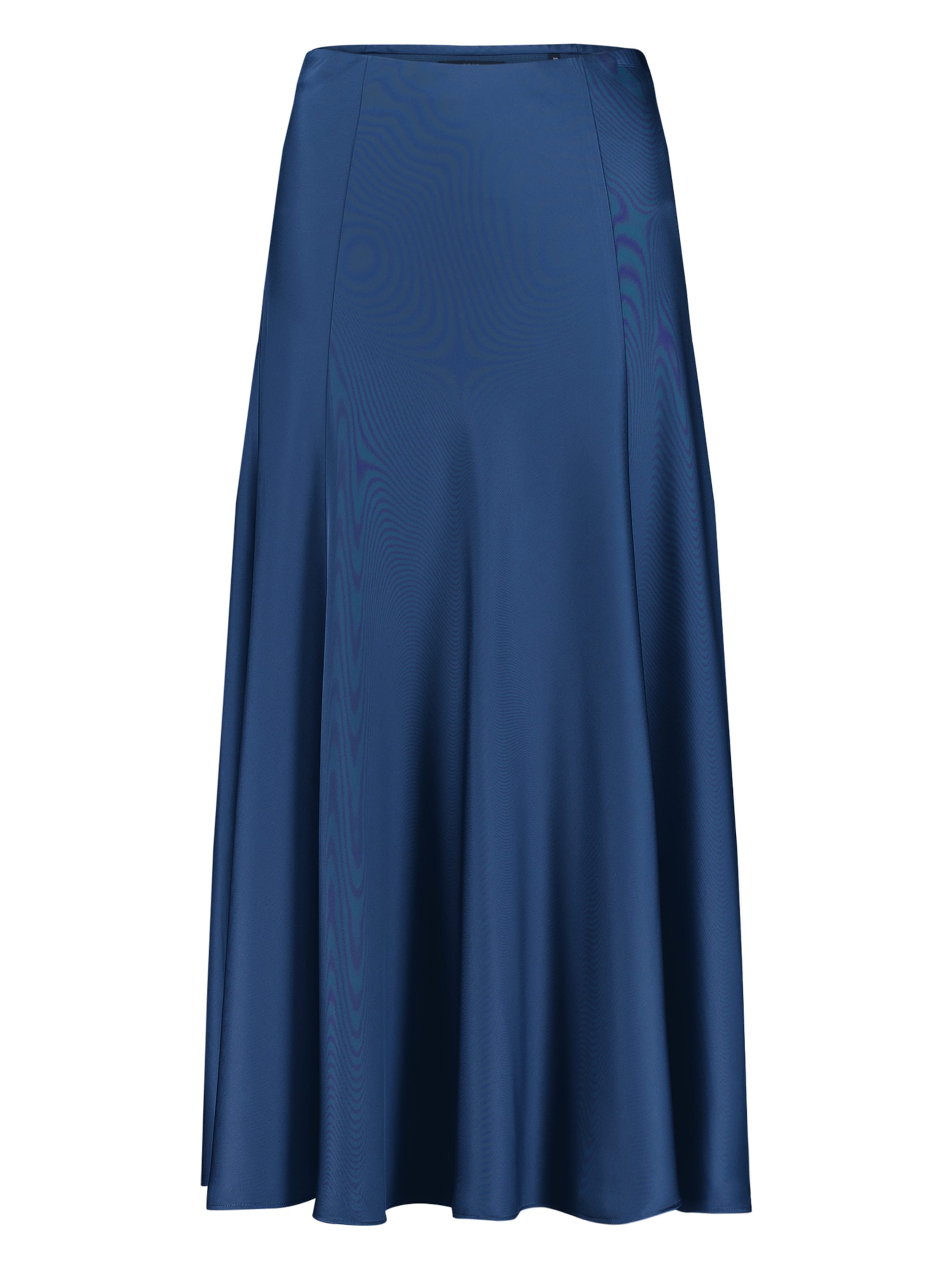 zero Satinrock mit ausgestelltem Rock in Blau: Vorderseite
