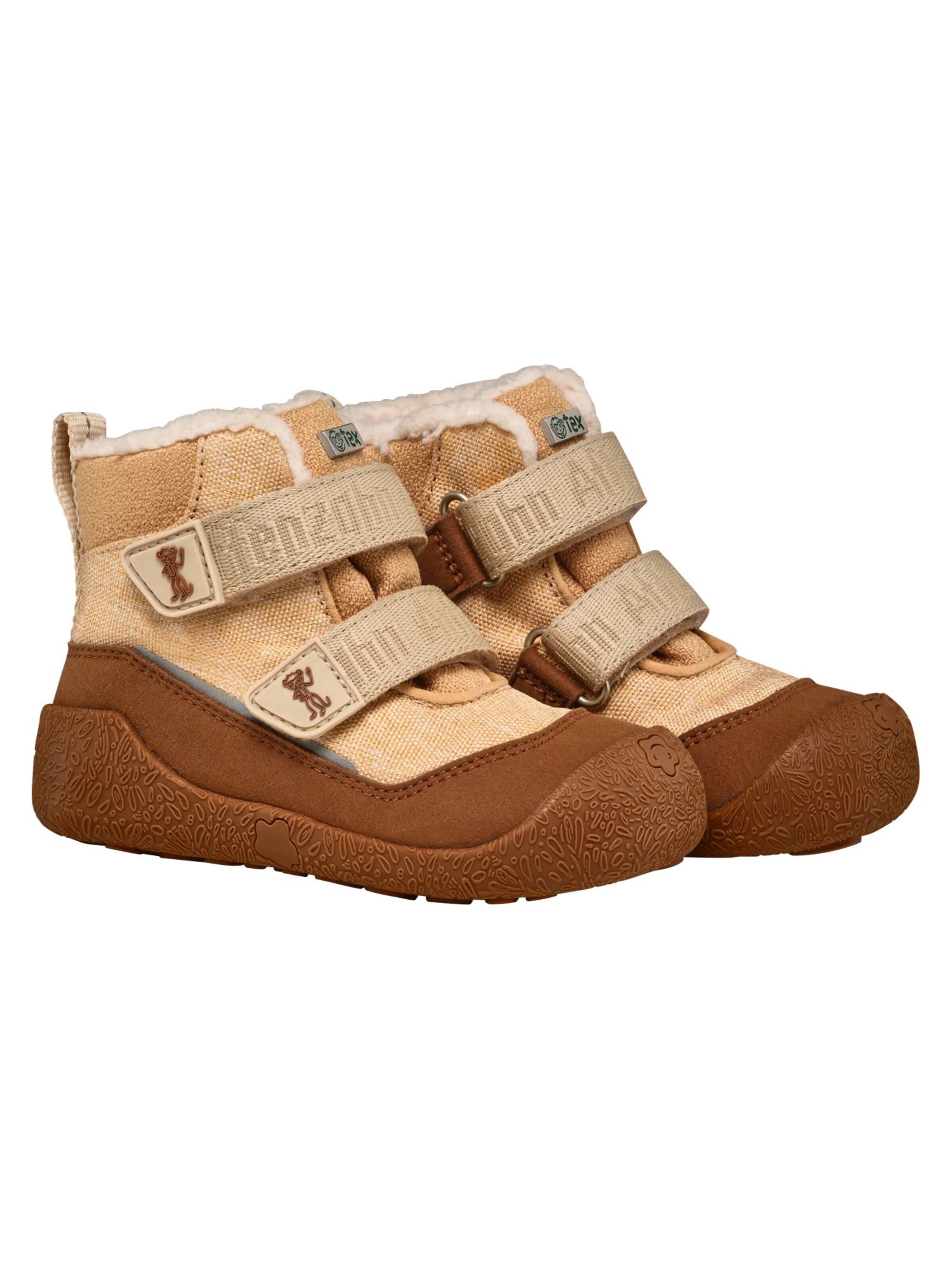 Affenzahn First-Step Shoes 'Snuggy' in Beige