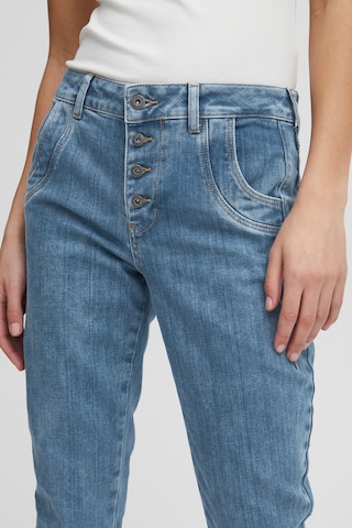 PULZ Jeans Slimfit 5-Pocket Jeans Pzmelina Jns in Blau