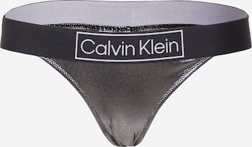 Calvin Klein Swimwear سروال بيكيني بلون أسود: الأمام