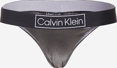 Slip costum de baie Calvin Klein Swimwear pe gri argintiu / negru, Vizualizare produs